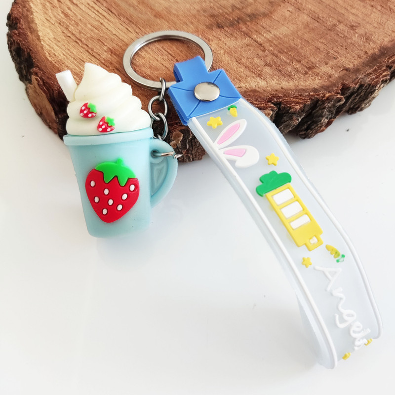 جاکلیدی مدل سیلیکونی طرح لیوان بستنی میوه ای کد DB20