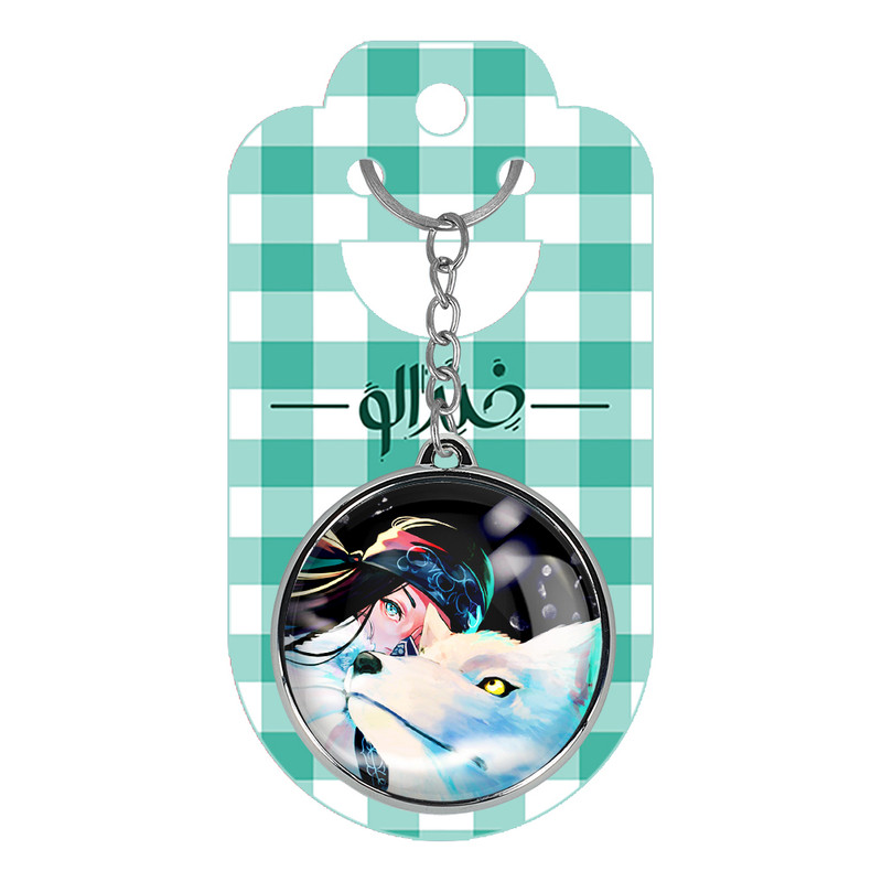 جاکلیدی خندالو طرح انیمه کامویی طلایی Golden Kamuy مدل دوطرفه کد 2371723724