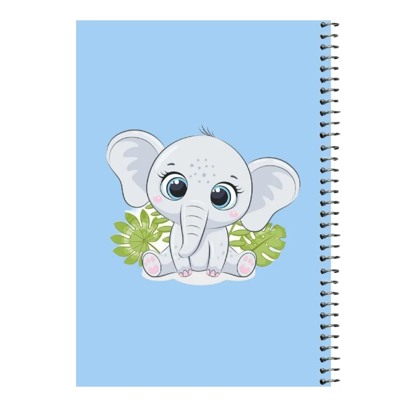 دفتر مشق 80 برگ اس جی مدل فیل بامزه   