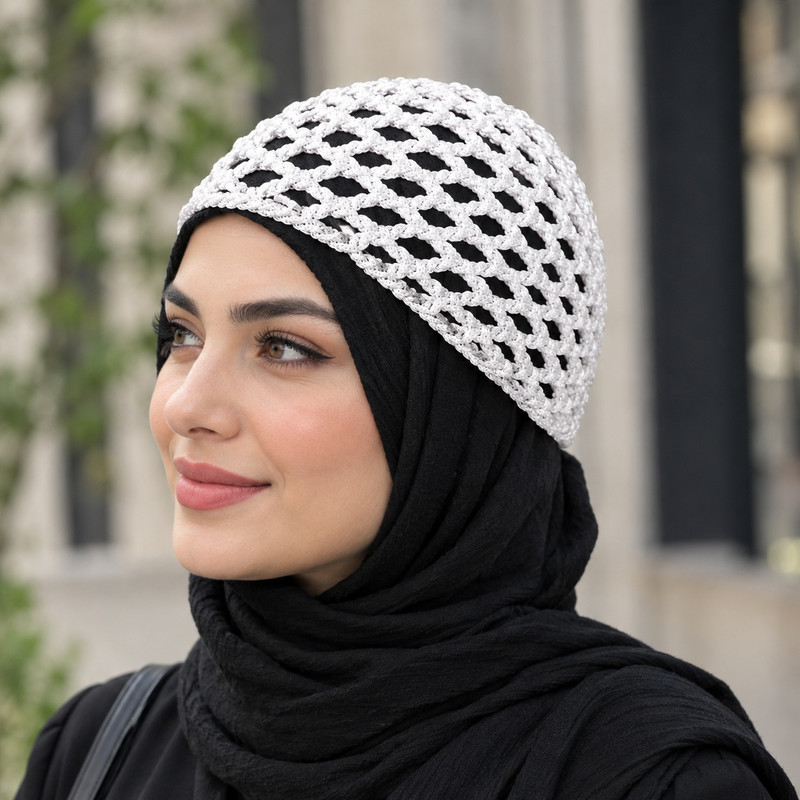 کلاه دست دوز زنانه مدل گرمای صبح