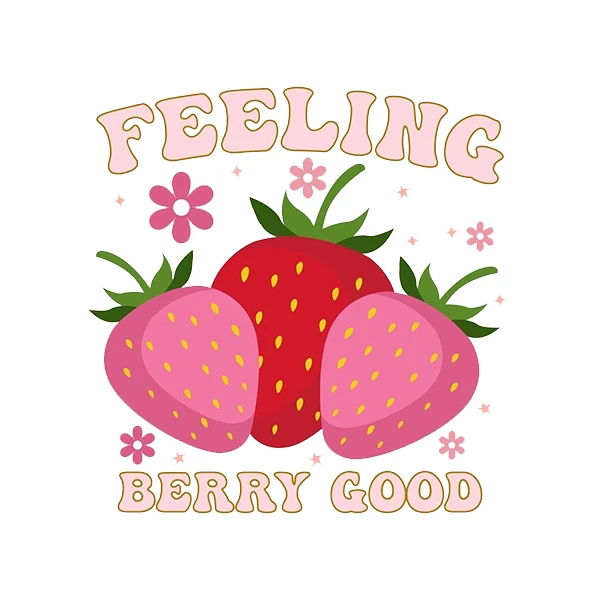 استیکر پارچه و لباس پاد آفرین طرح توت فرنگی کد 3691