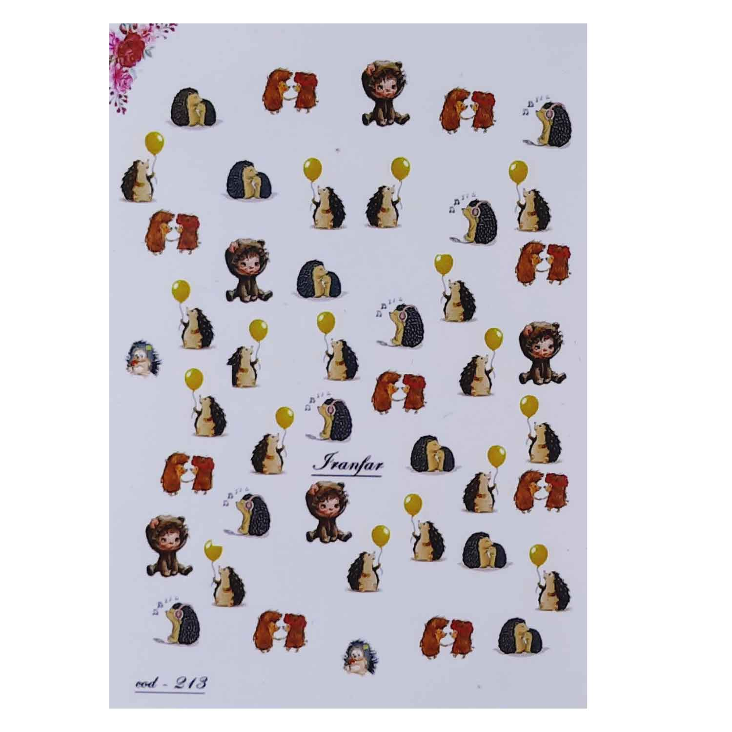 استیکر طراحی ناخن مدل jojeteghi