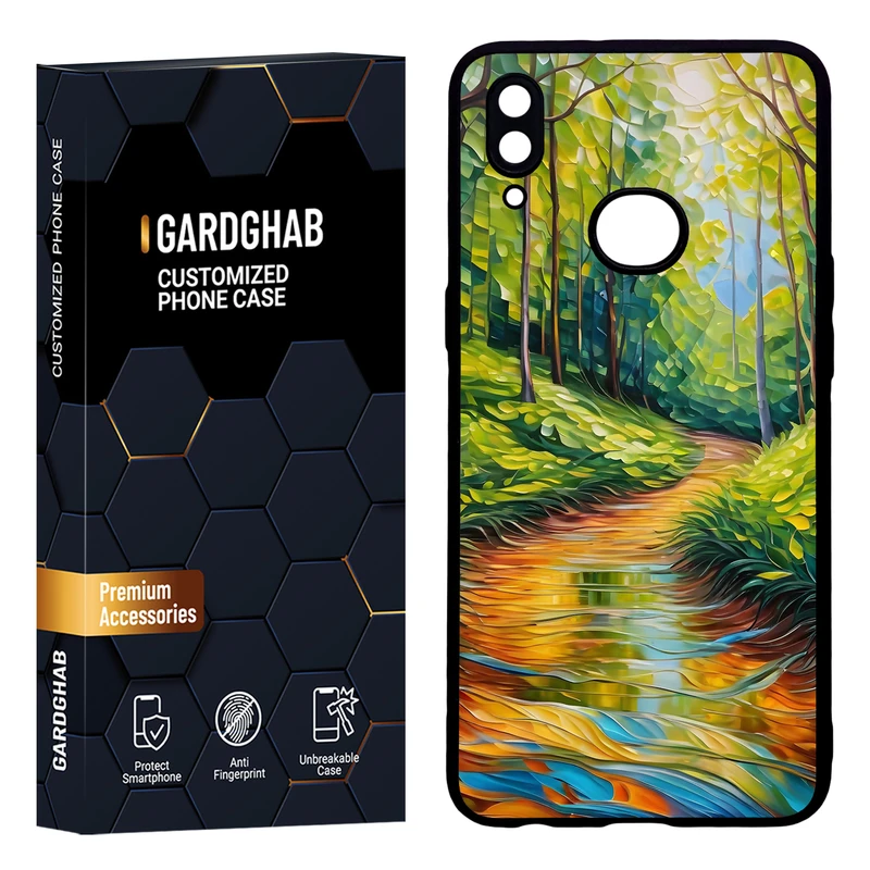 کاور گارد قاب مدل دور ژله ای هنری مناسب برای گوشی موبایل سامسونگ Galaxy A10s