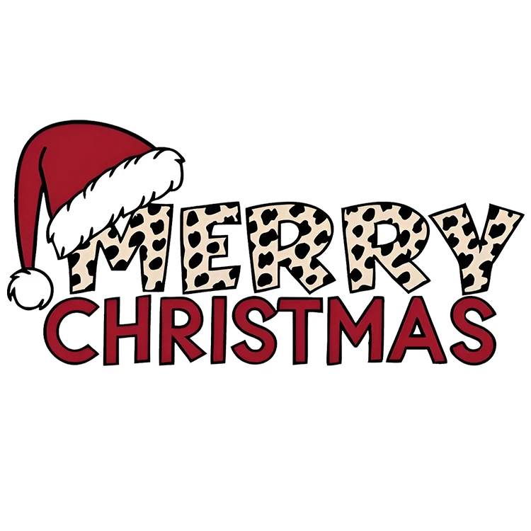 استیکر پارچه و لباس پاد آفرین مدل کریسمس کد DKST723