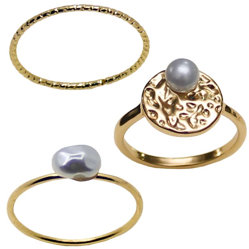 بند انگشتی زنانه کد RKH_1323 مجموعه 3 عددی