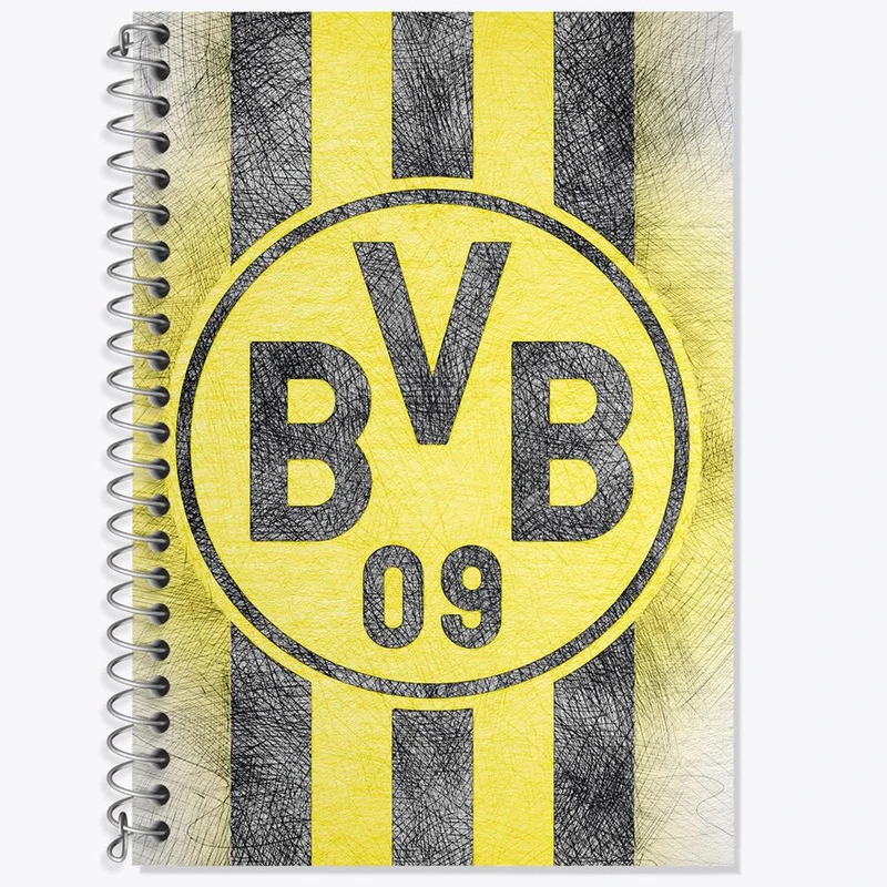 دفتر زبان 50 برگ خندالو مدل سه خط طرح باشگاه دورتموند کد 27423