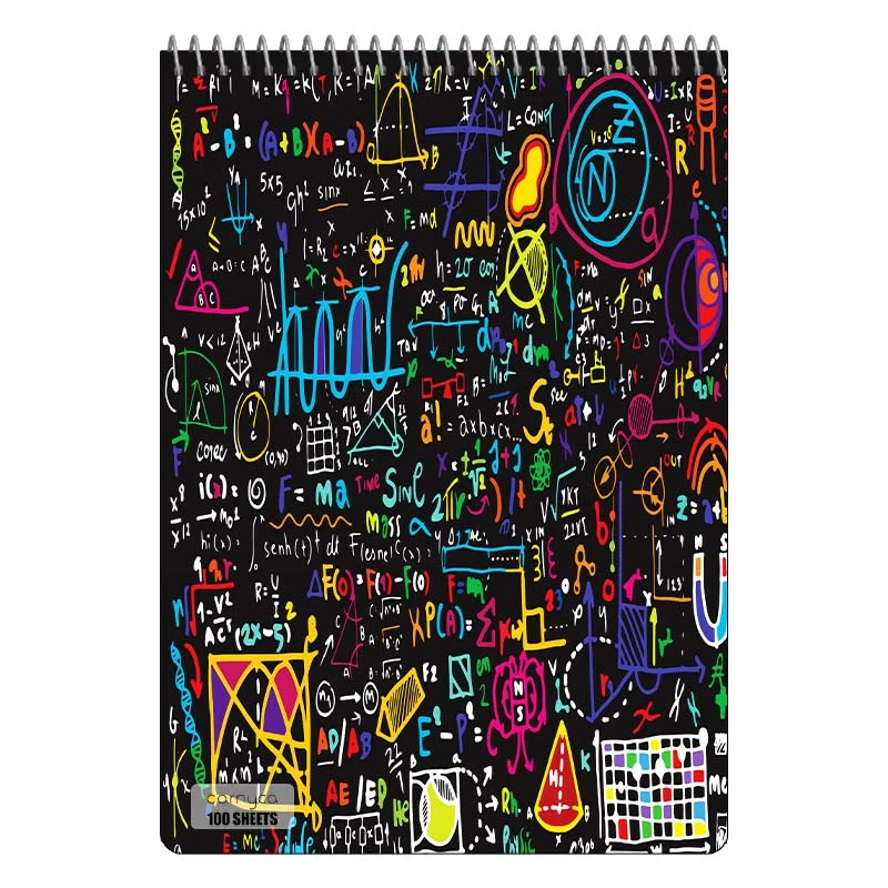 دفتر شطرنجی 100 برگ کارنیکا طرح فیزیک Physics کد 28561