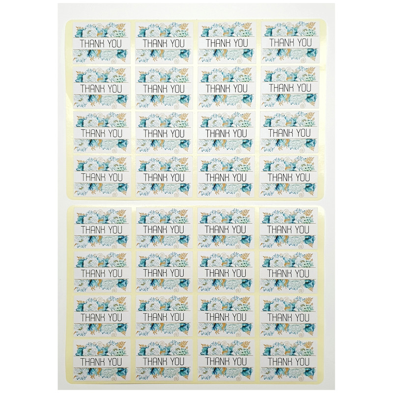 برچسب مدل THANK YOU بسته 2 عددی