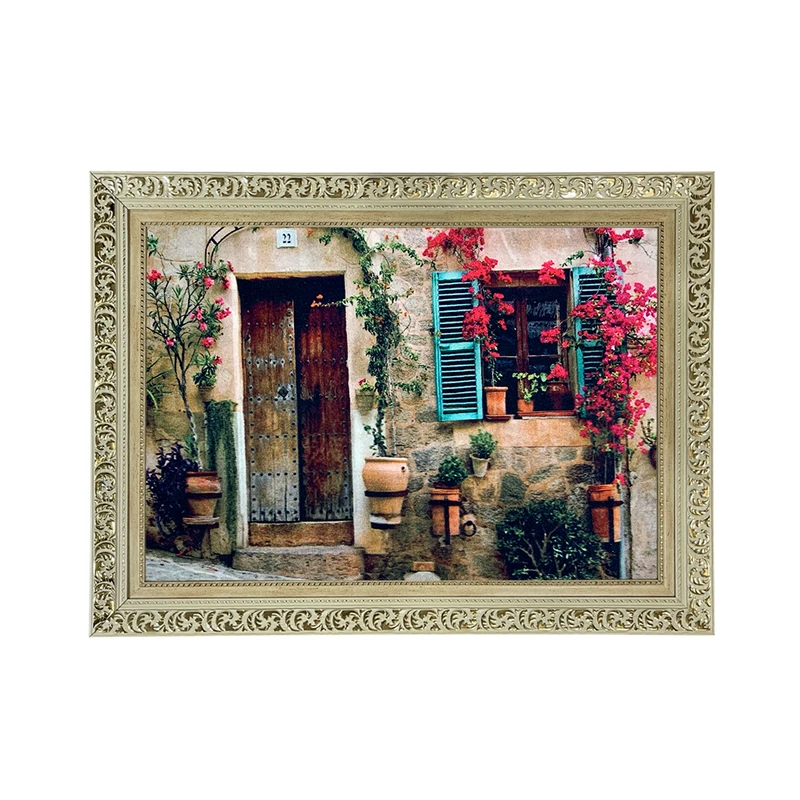 تابلو فرش ماشینی طرح دستبافت مدل پلاک 22  کد 7755