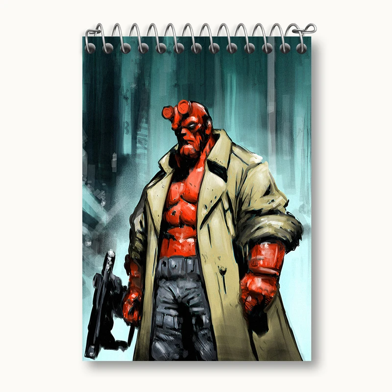 دفتر یادداشت 50 برگ خندالو طرح پسر جهنمی (Hellboy) کد N4944