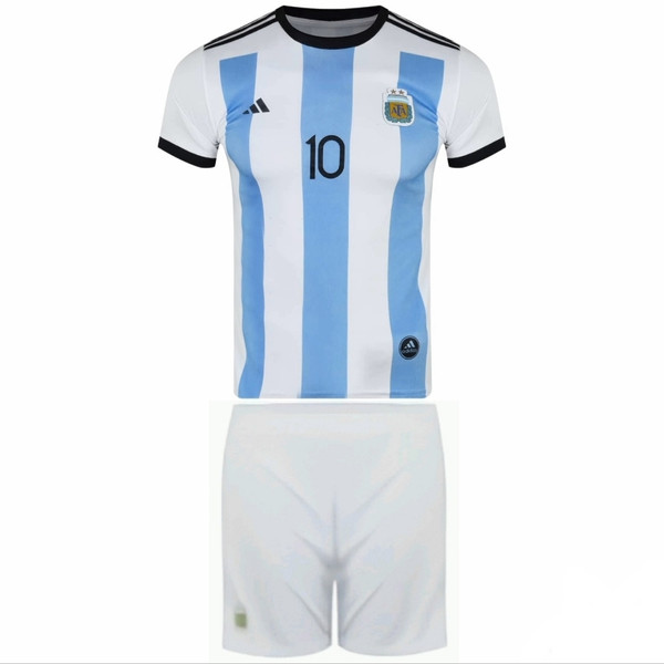 ست پیراهن شورت ورزشی مدل جام جهانی مسی 2023 طرح آرژانتین