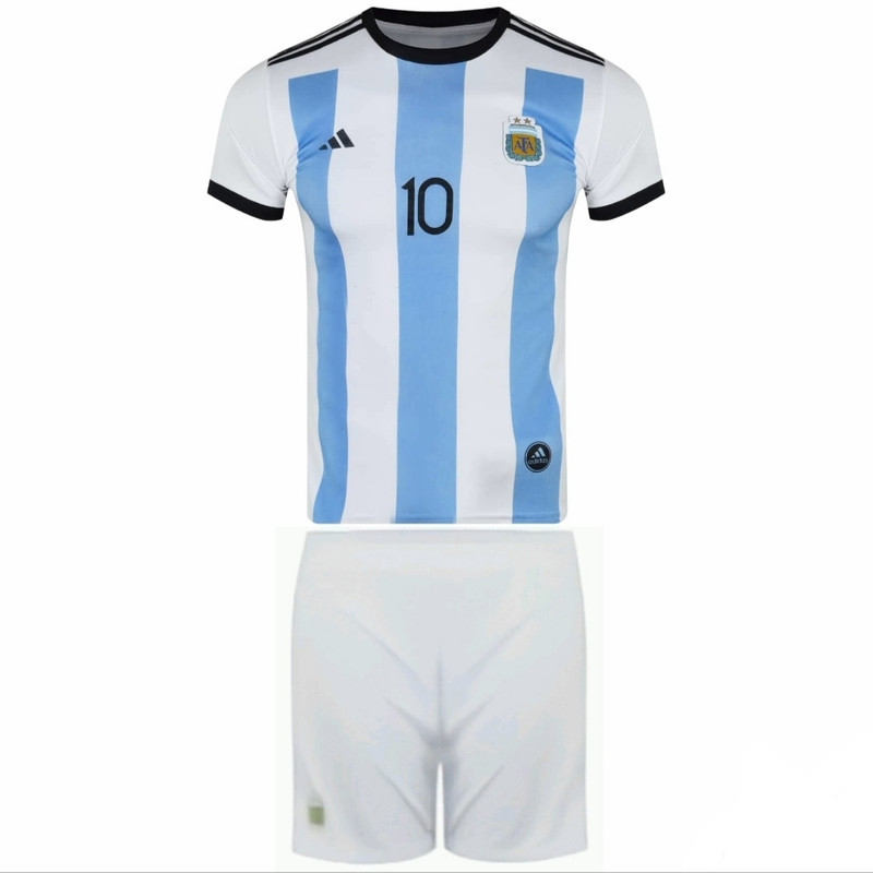 قیمت و خرید ست پیراهن شورت ورزشی مدل جام جهانی مسی 2023 طرح آرژانتین