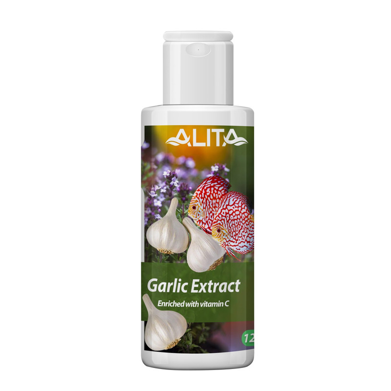 محلول ضد انگل آکواریوم آلیتا مدل Garlic Extract حجم 120 میلی لیتر