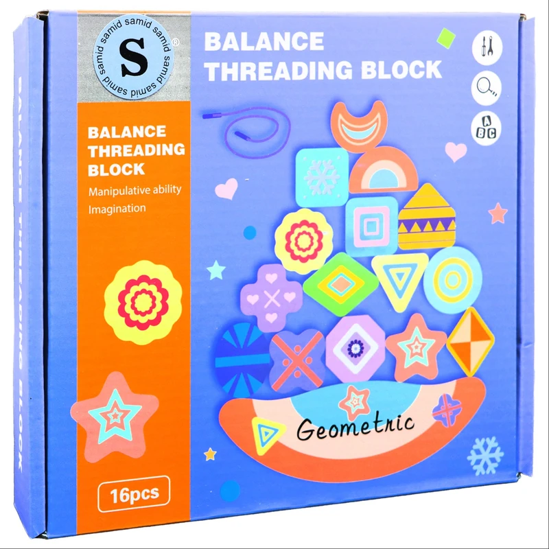 بازی آموزشی سمید مدل کشتی تعادلی و نخواره طرح اشکال هندسی