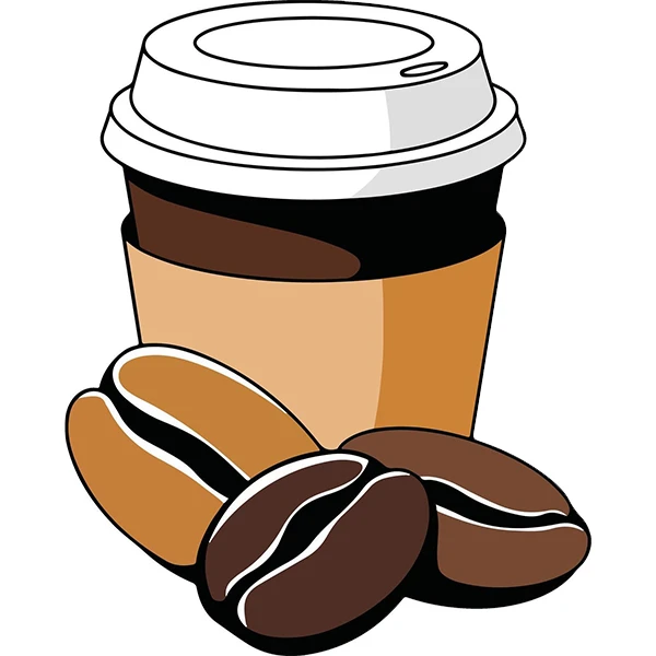 استیکر پارچه و لباس پاد آفرین طرح کافی کد 5517