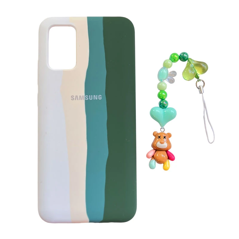 کاور مدل سیلیکونی طرح برکه کد A11677 مناسب برای گوشی موبایل سامسونگ Galaxy A02s / A03s به همراه بند آویز