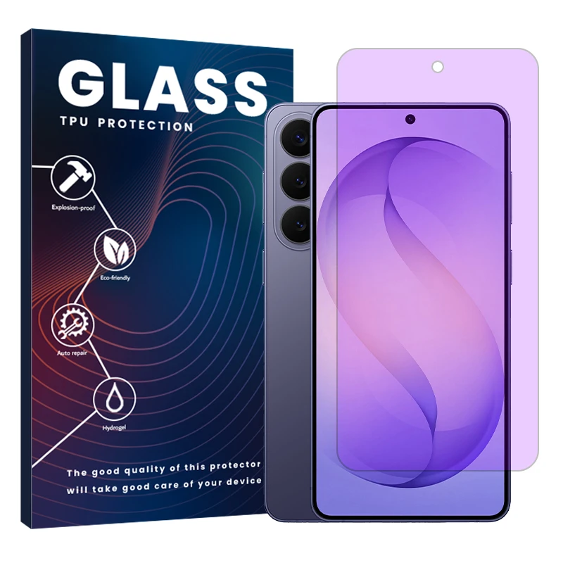 محافظ صفحه نمایش فیلتر بنفش گلس مدل هیدروژلی مناسب برای گوشی موبایل سامسونگ Galaxy S26