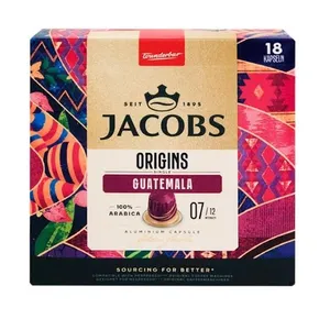 کپسول قهوه گواتمالا جاکوبز - 93 گرم بسته 18 عددی