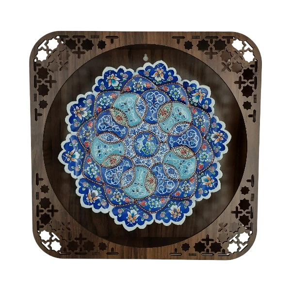 بشقاب میناکاری کد B1116