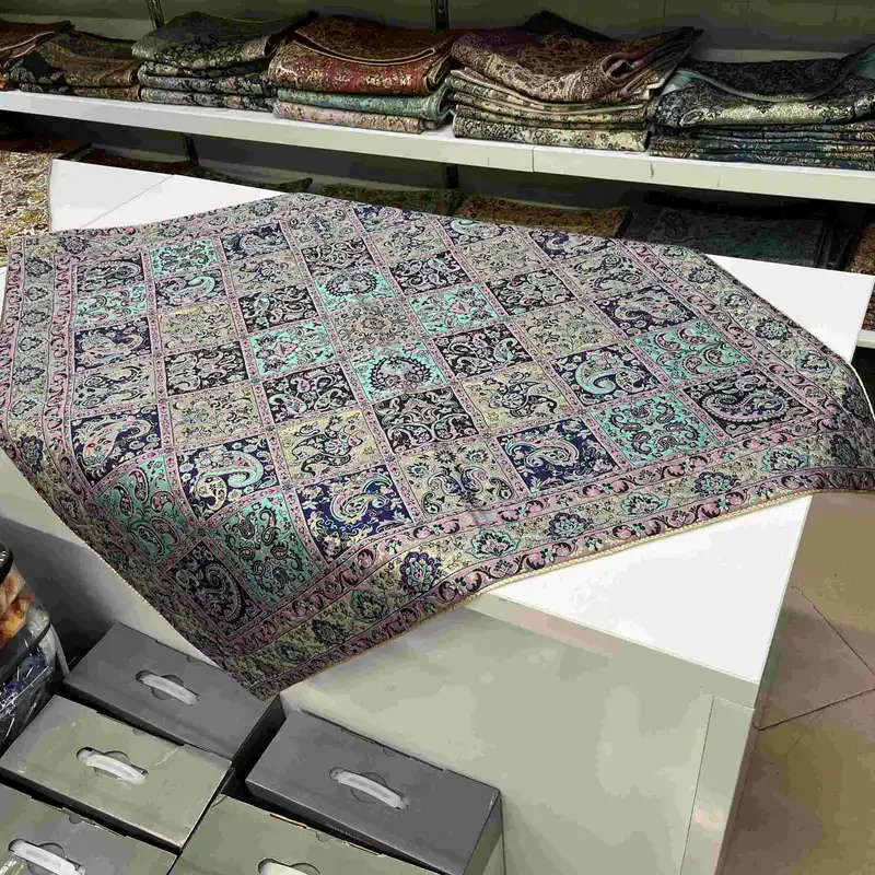 رومیزی ترمه طرح خشتی مدل khs100