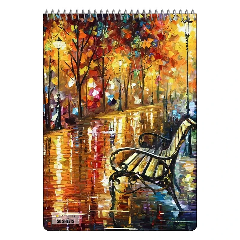 دفتر نقاشی 50 برگ سیمی کارنیکا طرح نقاشی های آبرنگی Watercolor Paintings کد 32467