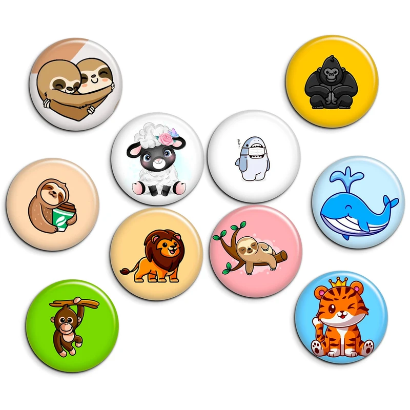 پیکسل پرمانه طرح حیوانات کیوت کد pmg.7217 مجموعه 10 عددی