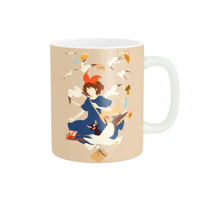 ماگ پاد آفرین طرح انیمه سرویس تحویل کی‌کی Kiki's Delivery Service کد 17