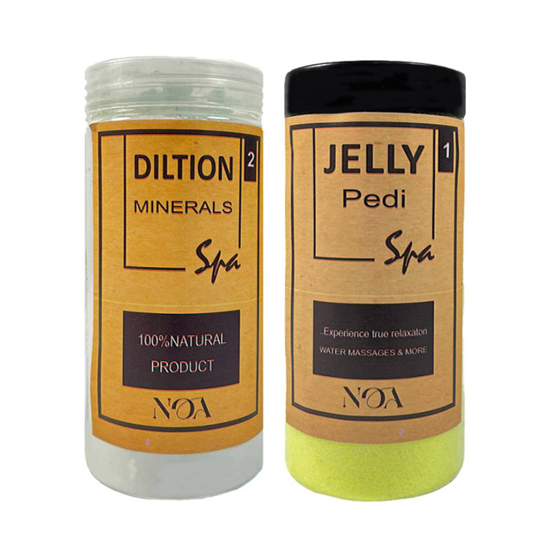 پدی ژل پدیکور نوآ مدل لیمو وزن 500 گرم به همراه حلال مینرال