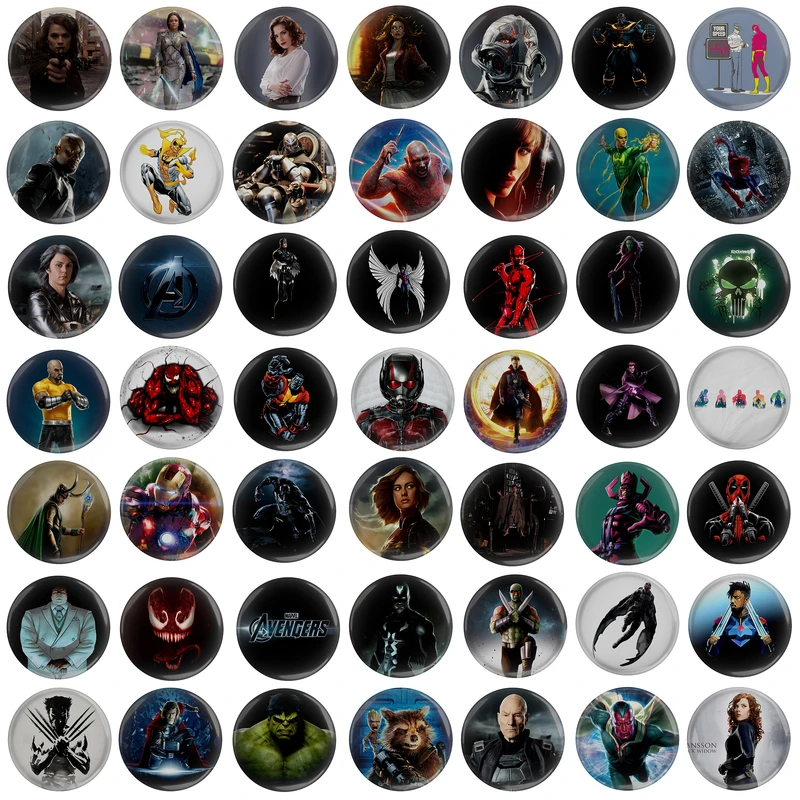 مگنت مدل ابر قهرمانان اونجرز ایکس من مارول انتقام جویان کد S2-49 مجموعه 49 عددی