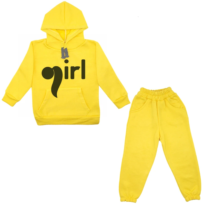 ست هودی و شلوار دخترانه مدل دختر A76