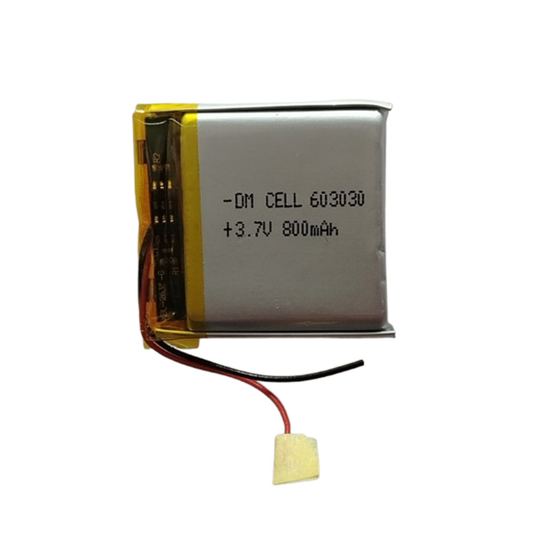 باتری لیتیومی دی ام سل مدل DM-603030 ظرفیت 800 میلی آمپر ساعت