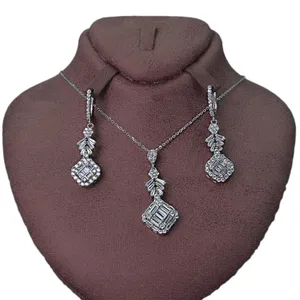 نیم ست نقره زنانه مدل EH193