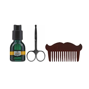 روغن ریش بادی شاپ مدل فازن نازل حجمئ 30 میلی لیتر به هراه شانه و قیچی