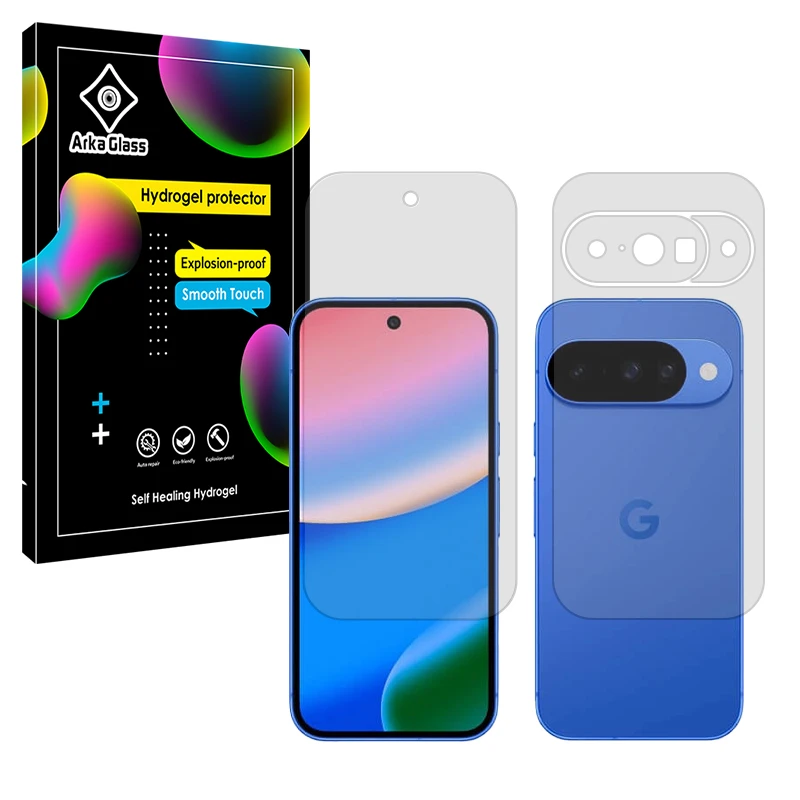 محافظ صفحه نمایش مات آرکا گلس مدل Tough مناسب برای گوشی موبایل گوگل Pixel 10 به همراه محافظ پشت گوشی 