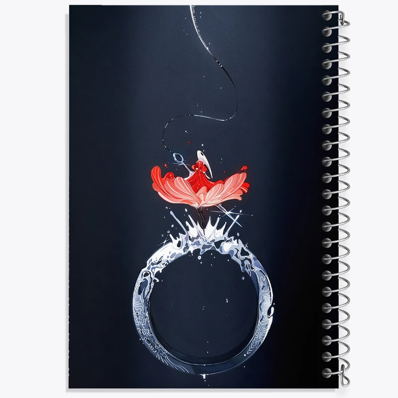 دفتر ژورنال نویسی 50 برگ خندالو مدل نقطه ای طرح بازی هالو نایت (Hollow Knight) کد 32935