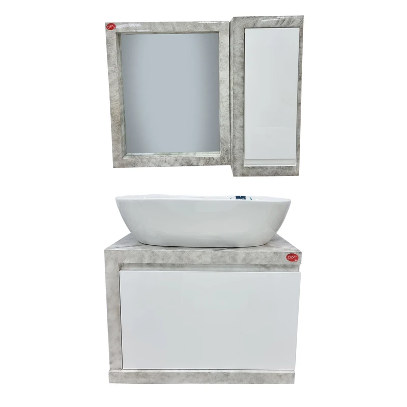ست کابینت و روشویی لیرا مدل پرشین کد F116 به همراه آینه و باکس