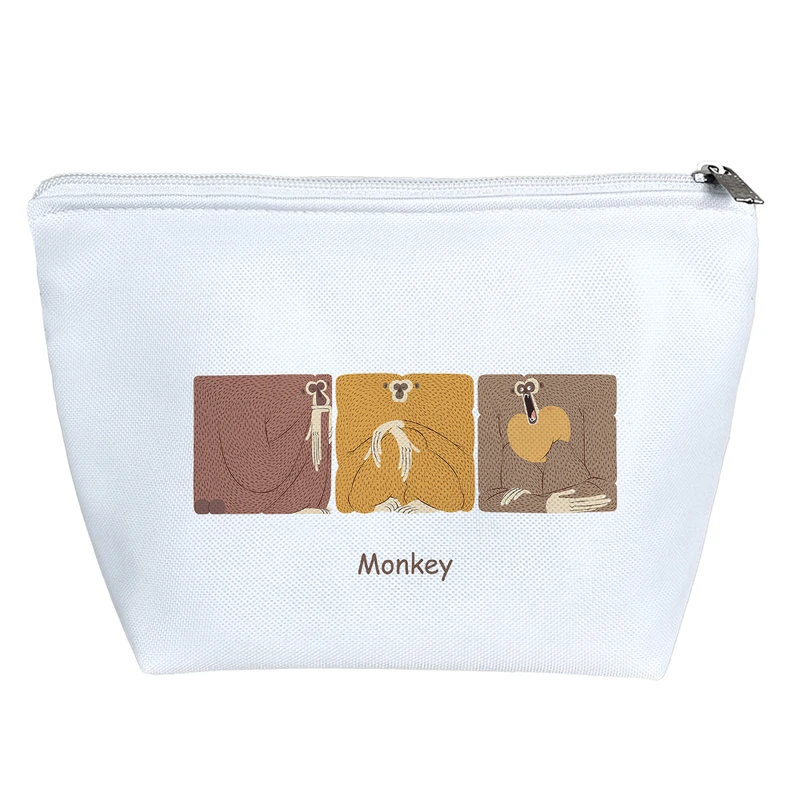 کیف لوازم آرایش دخترانه خندالو مدل میمون ها کد H1876