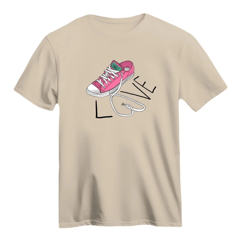 تی شرت آستین کوتاه زنانه مدل کتونی کد ۷