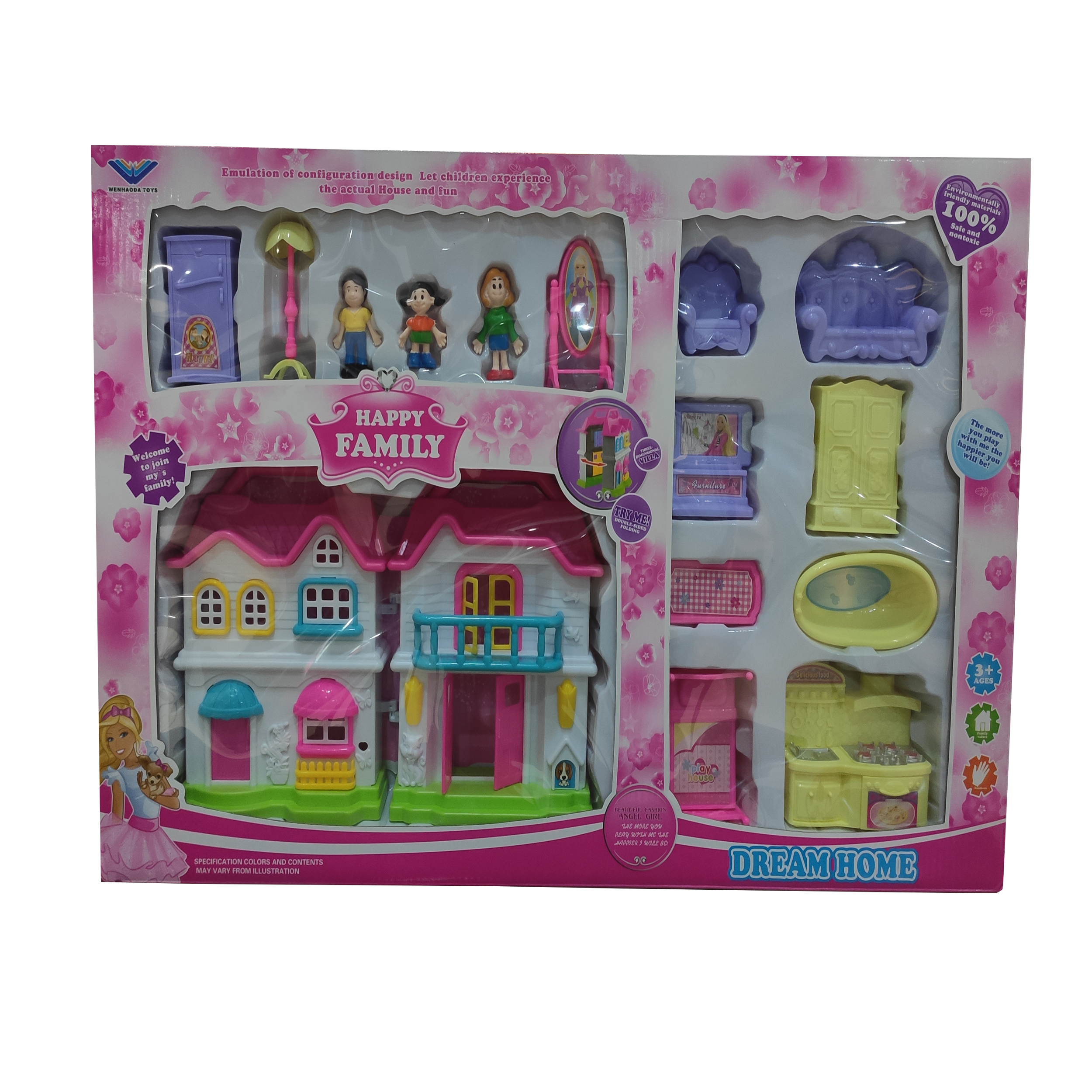 ست اسباب بازی مدل خانه عروسکی کد b6