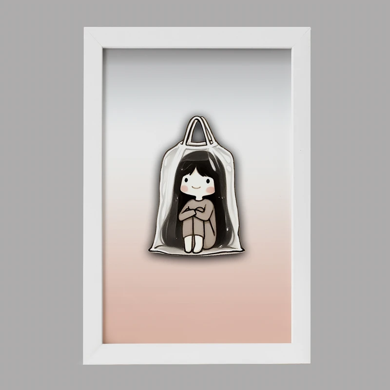 تابلو خندالو مدل دخترانه بامزه کد F3322