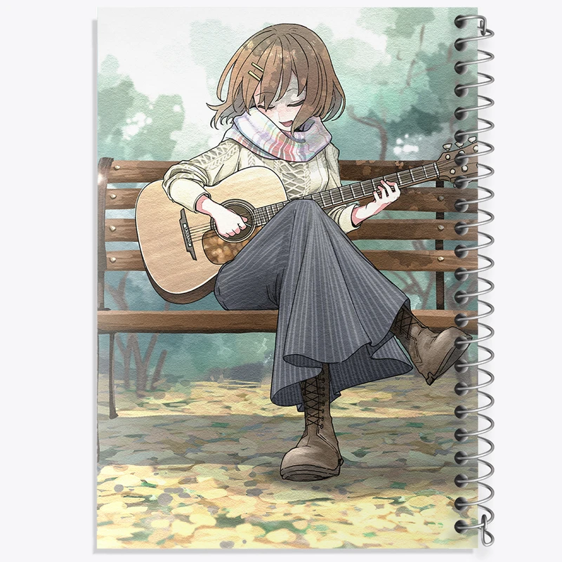 دفتر ژورنال نویسی 50 برگ خندالو مدل نقطه ای طرح یویی انیمه كي اون کد 34201