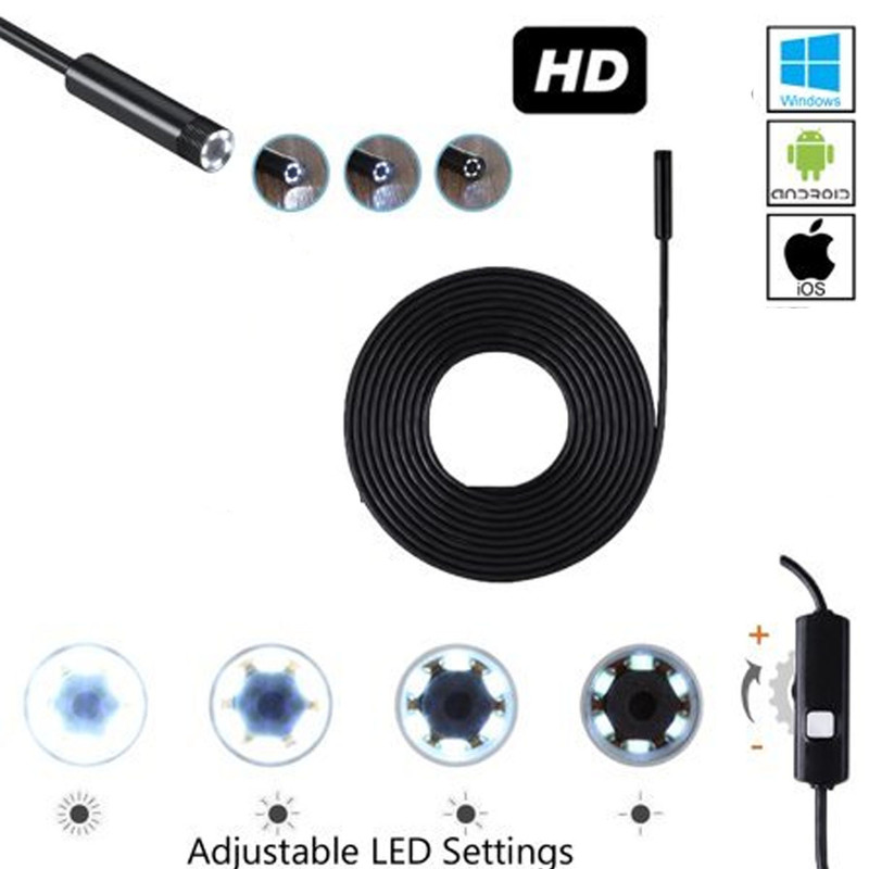 دوربین شلنگی مدل فنری منعطف 20Meters 2 lenses HD