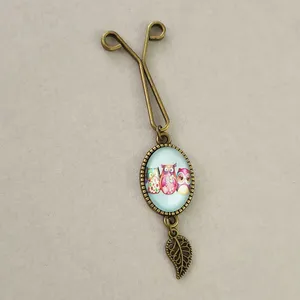 گیره روسری زنانه مدل جغد كد SF206-BL