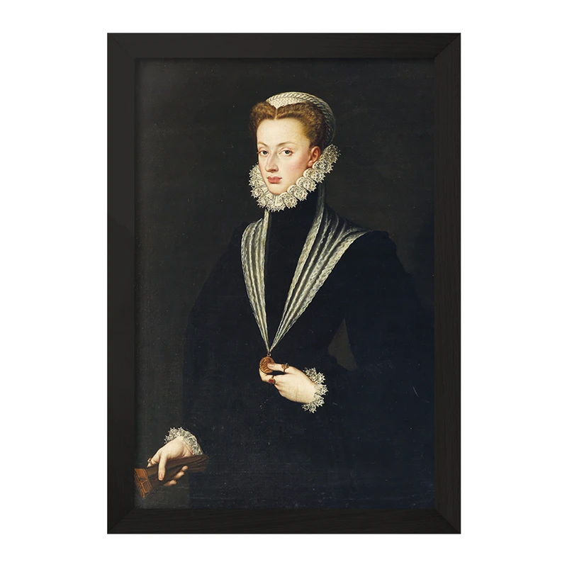 تابلو خندالو مدل پرتره جوانا از اتریش اثر سوفونیسبا آنگویسولا کد F12251