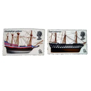 تمبر یادگاری طرح کشتی کد sp-402 مجموعه 2 عددی