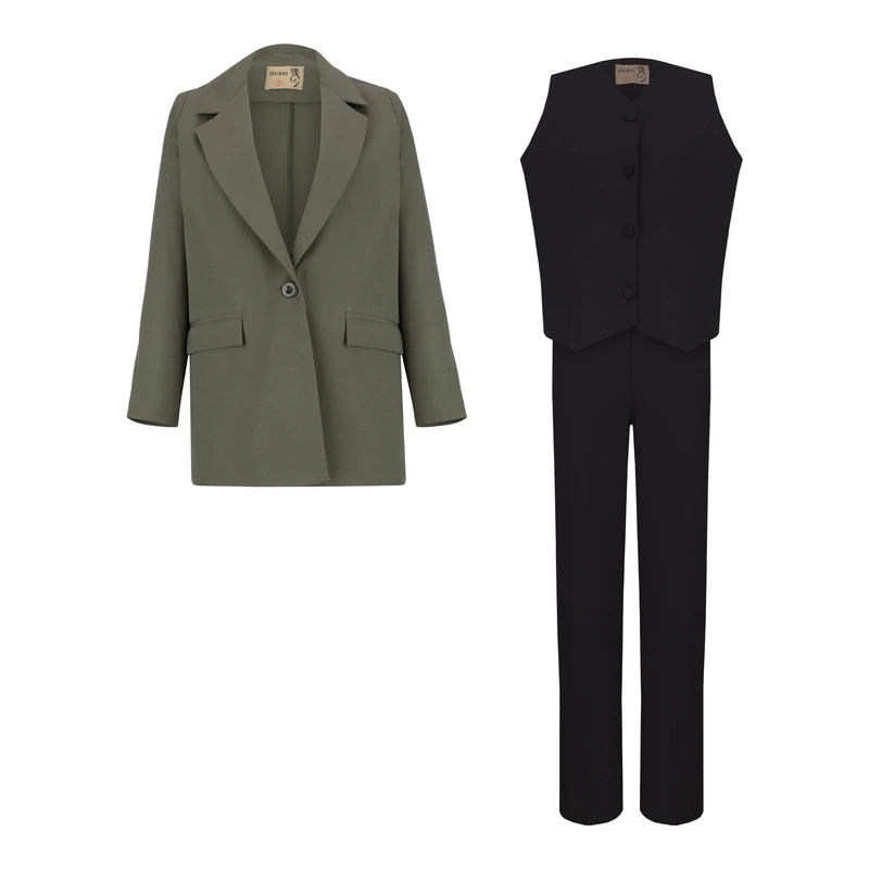 ست 3 تکه لباس زنانه السانا مدل گیلانا کد 195010