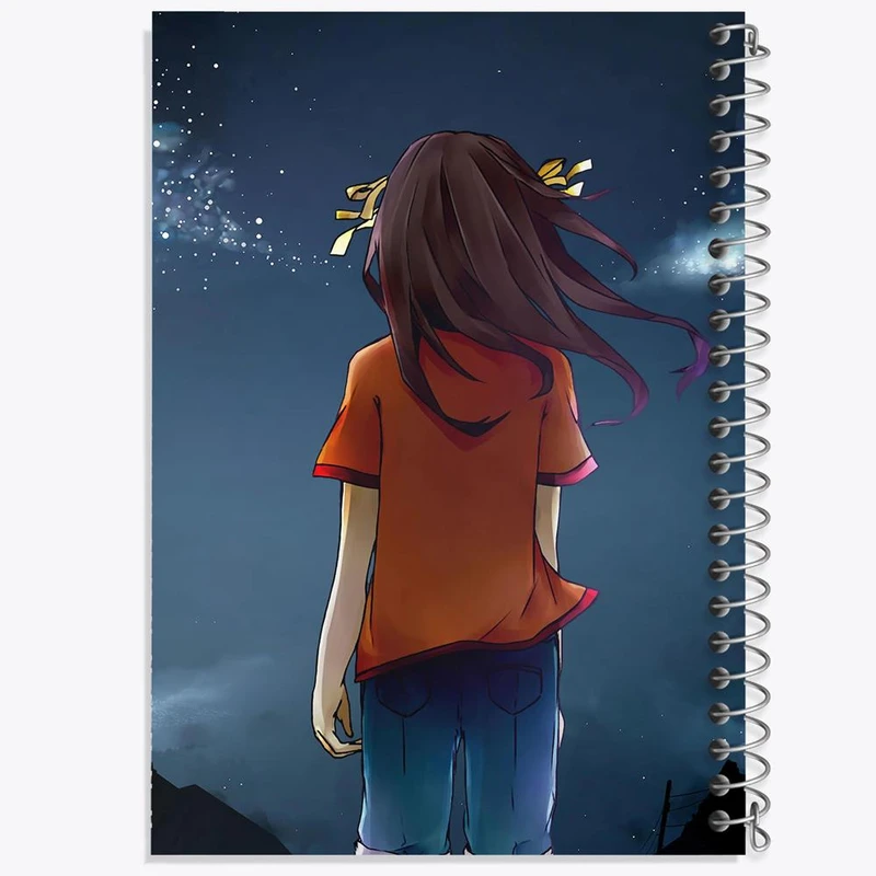 دفتر نقاشی 50 برگ خندالو مدل هاروهی انیمه ناپدید شدن هارومی سوزومیا The Disappearance of Haruhi Suzumiya کد 23143