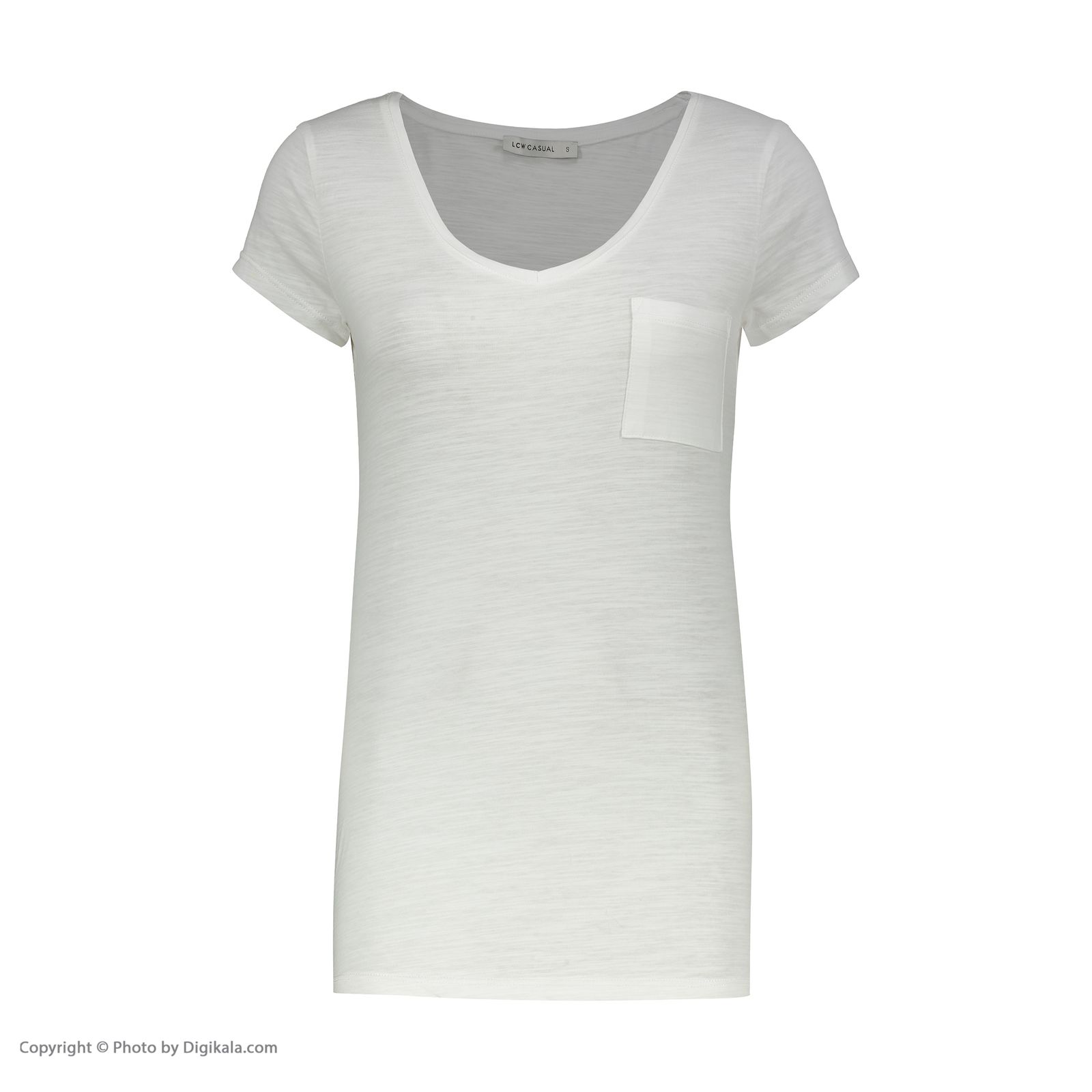 تی شرت زنانه ال سی وایکیکی مدل 0SI073Z8-E5X-OPTICWHITE -  - 2