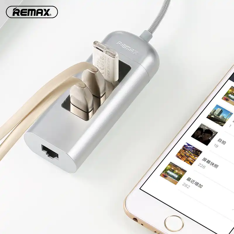 هاب 4 پورت USB-C ریمکس مدل RUU4
