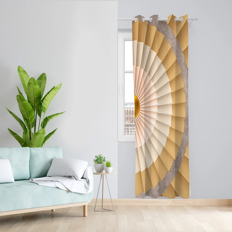 پرده طرح گل مدل مخمل پانچی کد 4766 z سایز 140x200 سانتی متر